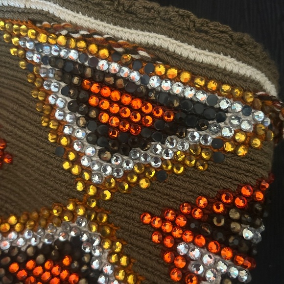 Wayuu Mochila Bucket Bag Crossbody Shoulder Bag Boho Hippie  Columbia - Picture 4 of 5